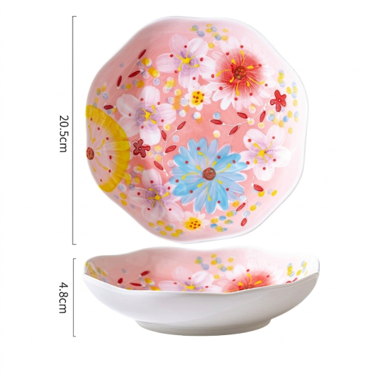 Floral Porcelain Plate